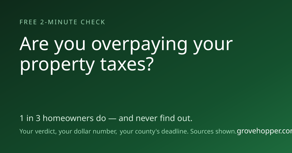 Grove Hopper -- Free Property Tax Assessment screenshot 1